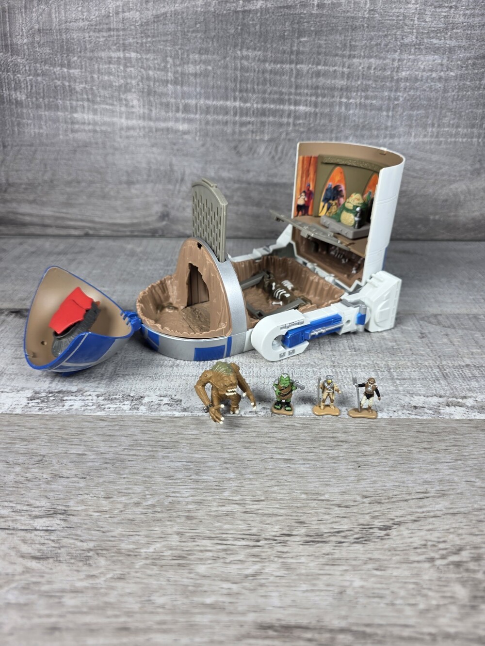 1994 Star Wars R2-D2 Carry Case Playset Micro Machines Figure Lot Galoob b32